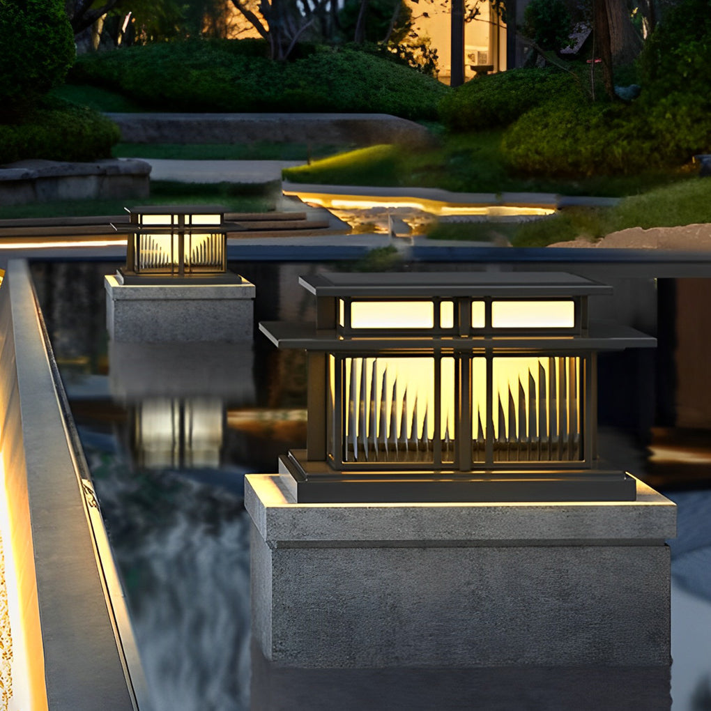 Outdoor IP65 Waterproof LED Modern Solar Post Caps Lights Pillar Light - Dazuma