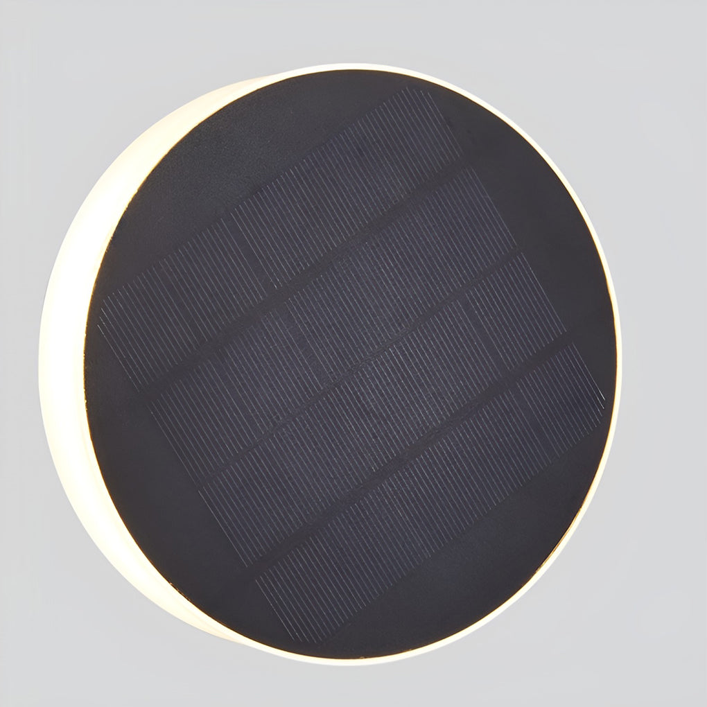 Seamless Solar Disk Lights Elegant LED Ground Lighting for Outdoor Landscapes