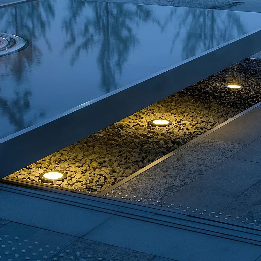LED Outdoor Stairway Light Kit 16 Pc Weatherproof Recessed Deck and Step Lights - Lamp Outdoor