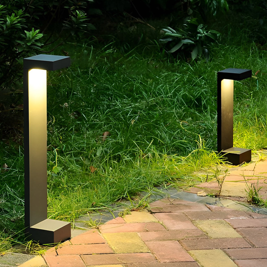 Rectangle Waterproof LED Modern Outdoor Pathway Lights Garden Lights - Dazuma
