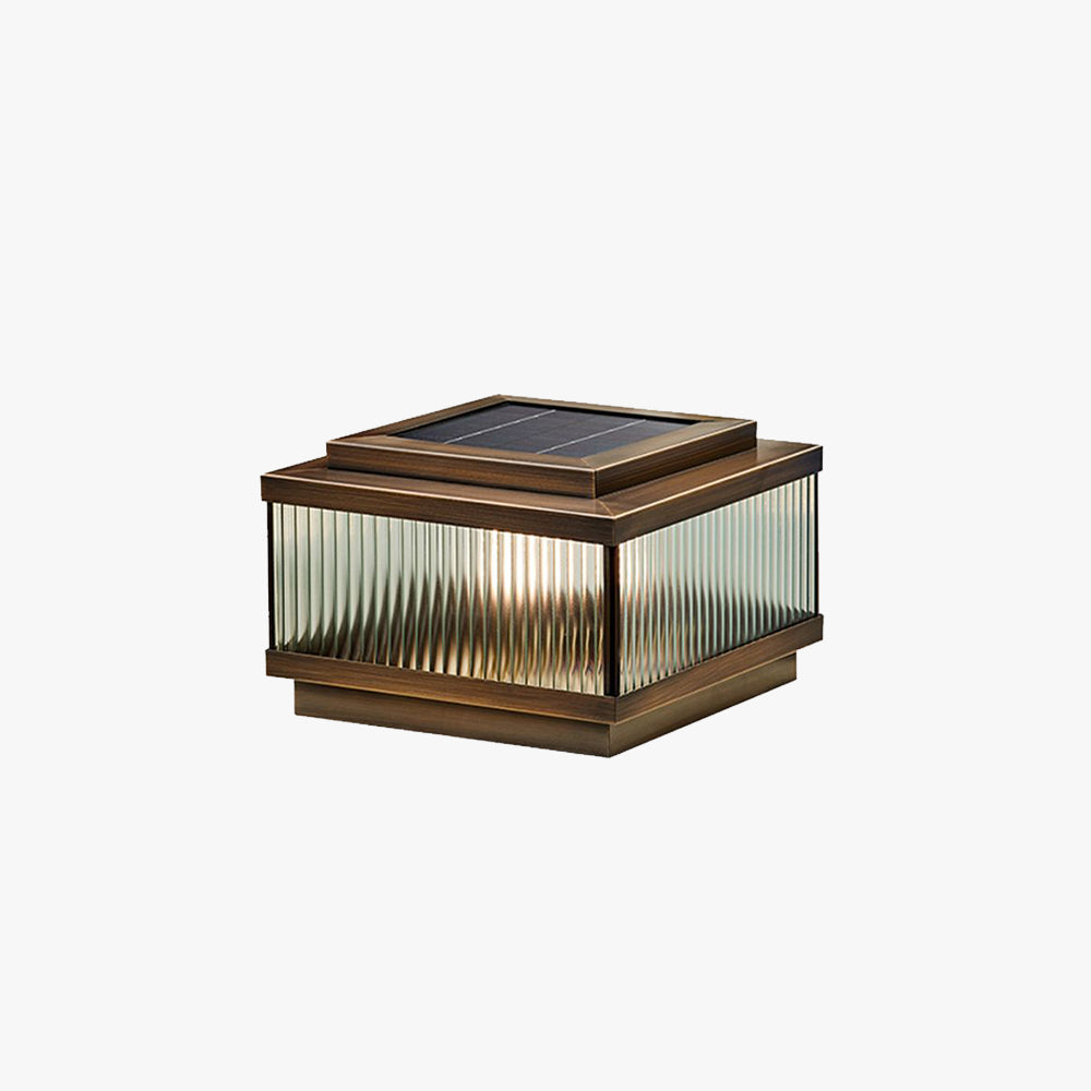 Ray Modern Rectangular Metal Outdoor Floor Lamp - Letslighting