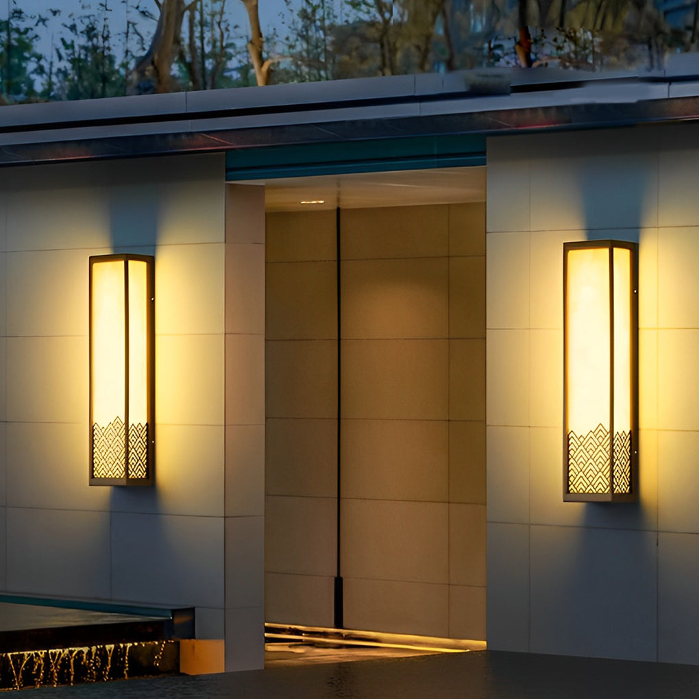 Vintage Waterproof Stainless Steel Brown Wall Lamp Exterior Lights | Dazuma