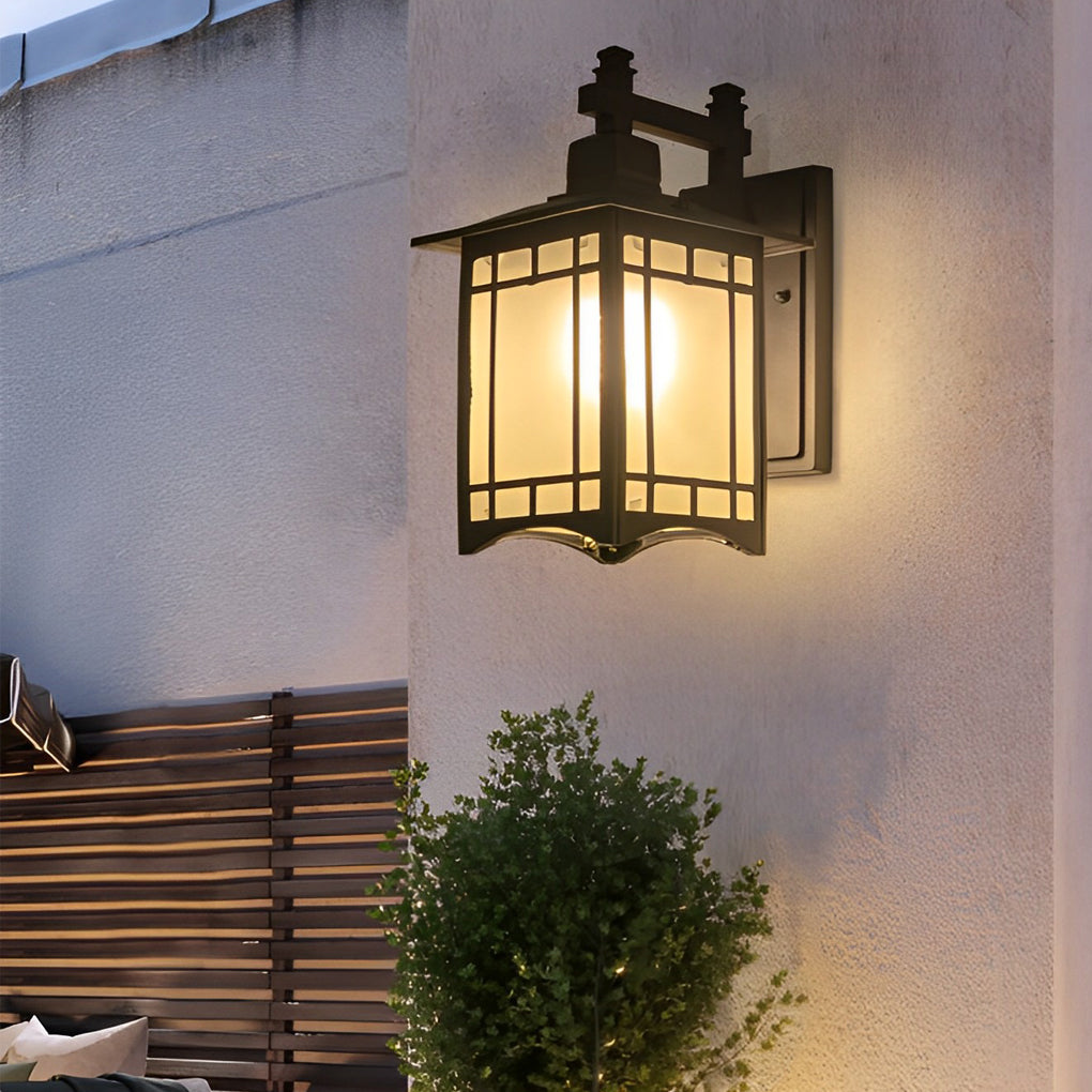 Retro Waterproof LED Vintage Solar Wall Lamp with Remote Wall Sconce Lighting | Dazuma