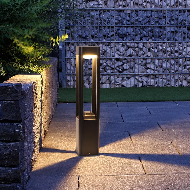 Quadruple - Sided Aluminum LED Bollard Lights Open Design for Optimal Illumination
