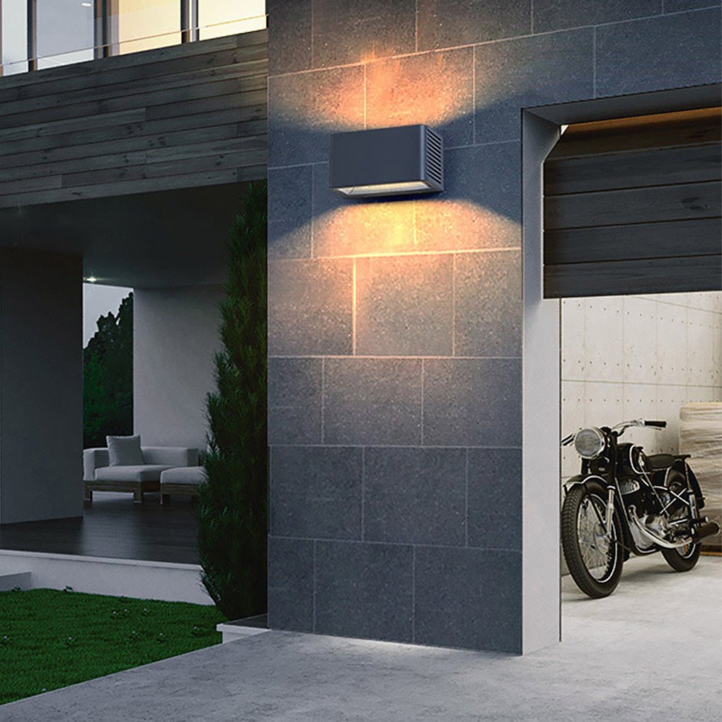 Rectangle LED Waterproof Nordic Up and Down Lights Outdoor Wall Lights Sconces - Lamp Outdoor