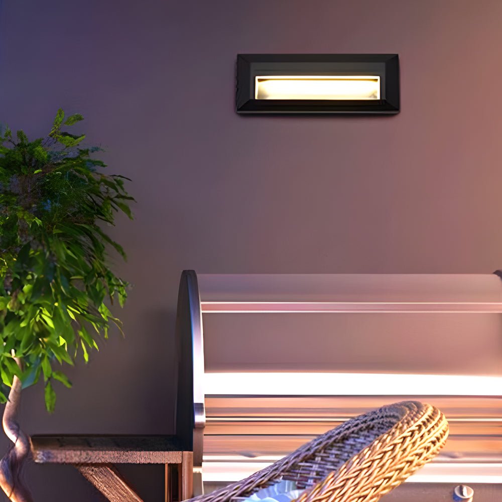 Outdoor Modern Aluminum Downward LED Wall - Mounted Step Lights for Concrete