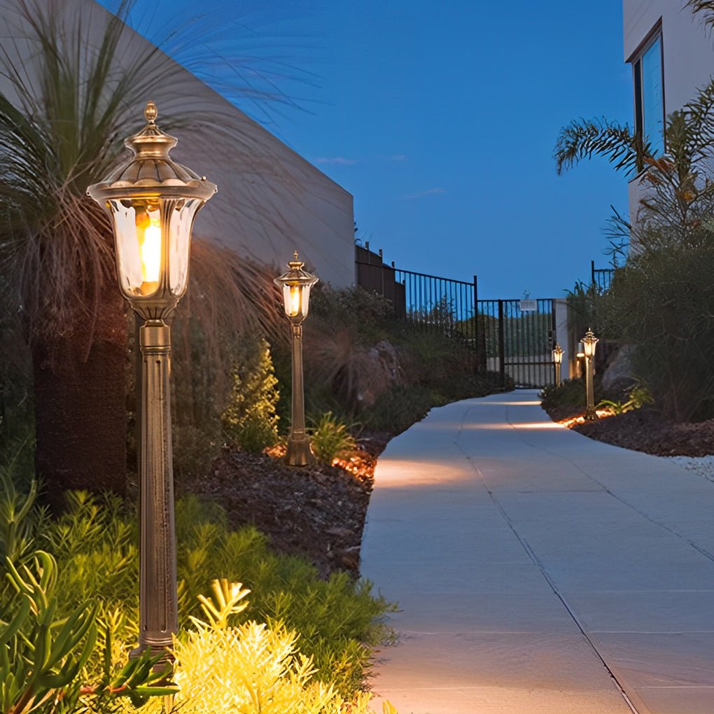 Retro Waterproof Aluminum LED Elegant Bronze European-Style Street Lights - Lamp Outdoor