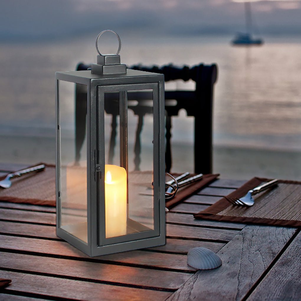Glass Candle Holder DC 5V LED Black Modern Portable Outdoor Floor Llights - Lamp Outdoor