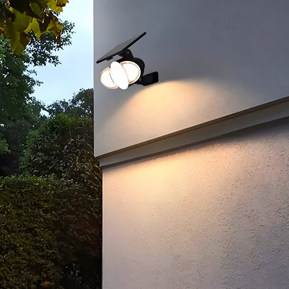 Solar Motion Security Light 3-Head Outdoor LED Wall Fixture with Motion Sensor - Lamp Outdoor
