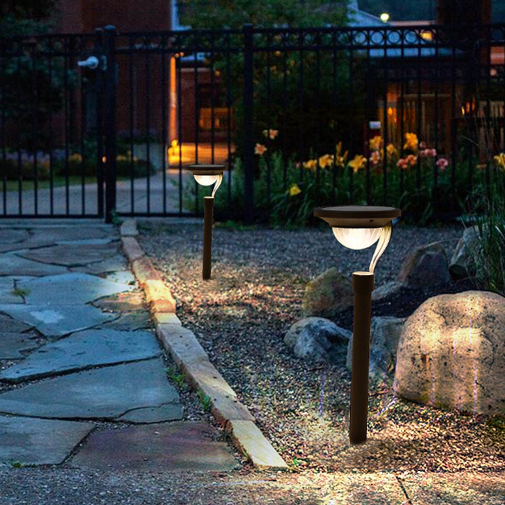 Conical Floating Top Solar Pathway Light Auto On/Off, Waterproof Outdoor Lamp - Lamp Outdoor