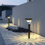 Conical Floating Top Solar Pathway Light Auto On/Off, Waterproof Outdoor Lamp