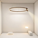 Simple Linear Modern Chandeliers Adjustable Angle Spotlight Circle Chandelier - Lamp Outdoor