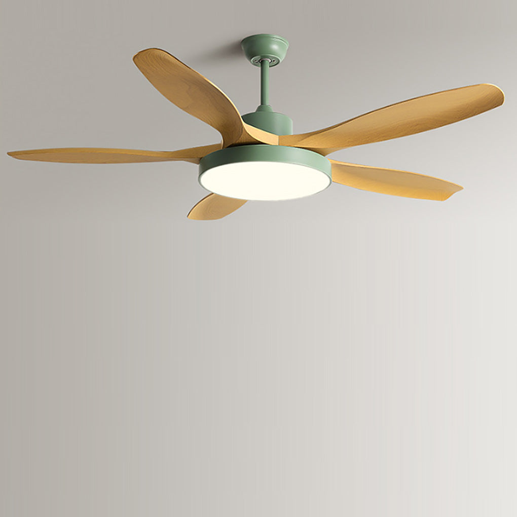 60 Inch Ceiling Fan with Lights and Remote Control Nordic Ceiling Fan Lamp with Silent Inverter - Lamp Outdoor