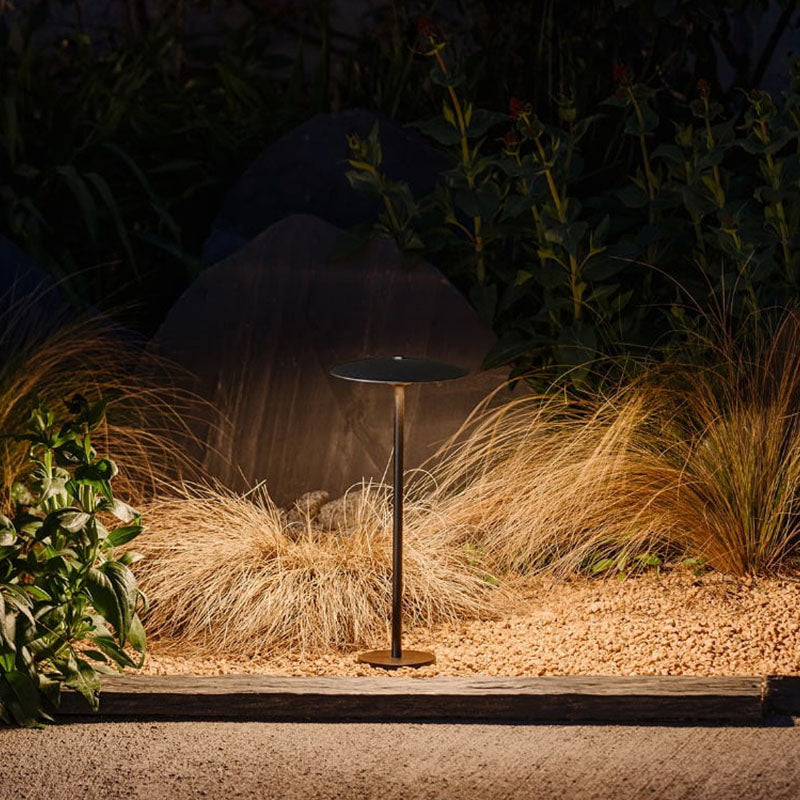 Arisha Umbrella Rechargeable Metal Outdoor Floor Lamp - Letslighting