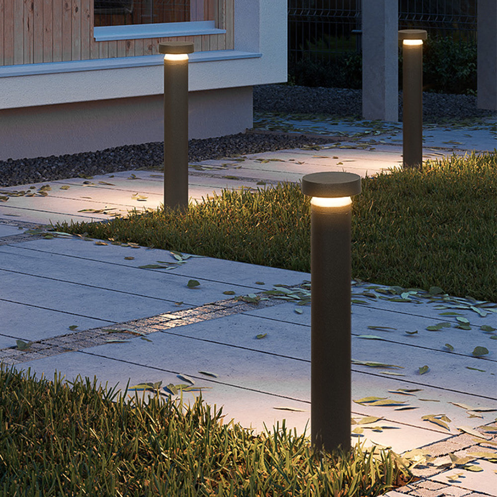 Ray Modern Metal Cylinder Outdoor Path Light - Lamp Outdoor