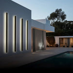 Arisha Ripple Minimalist Linear LED Outdoor Wall Lamp Metal Garden Corridor Balcony - Letslighting