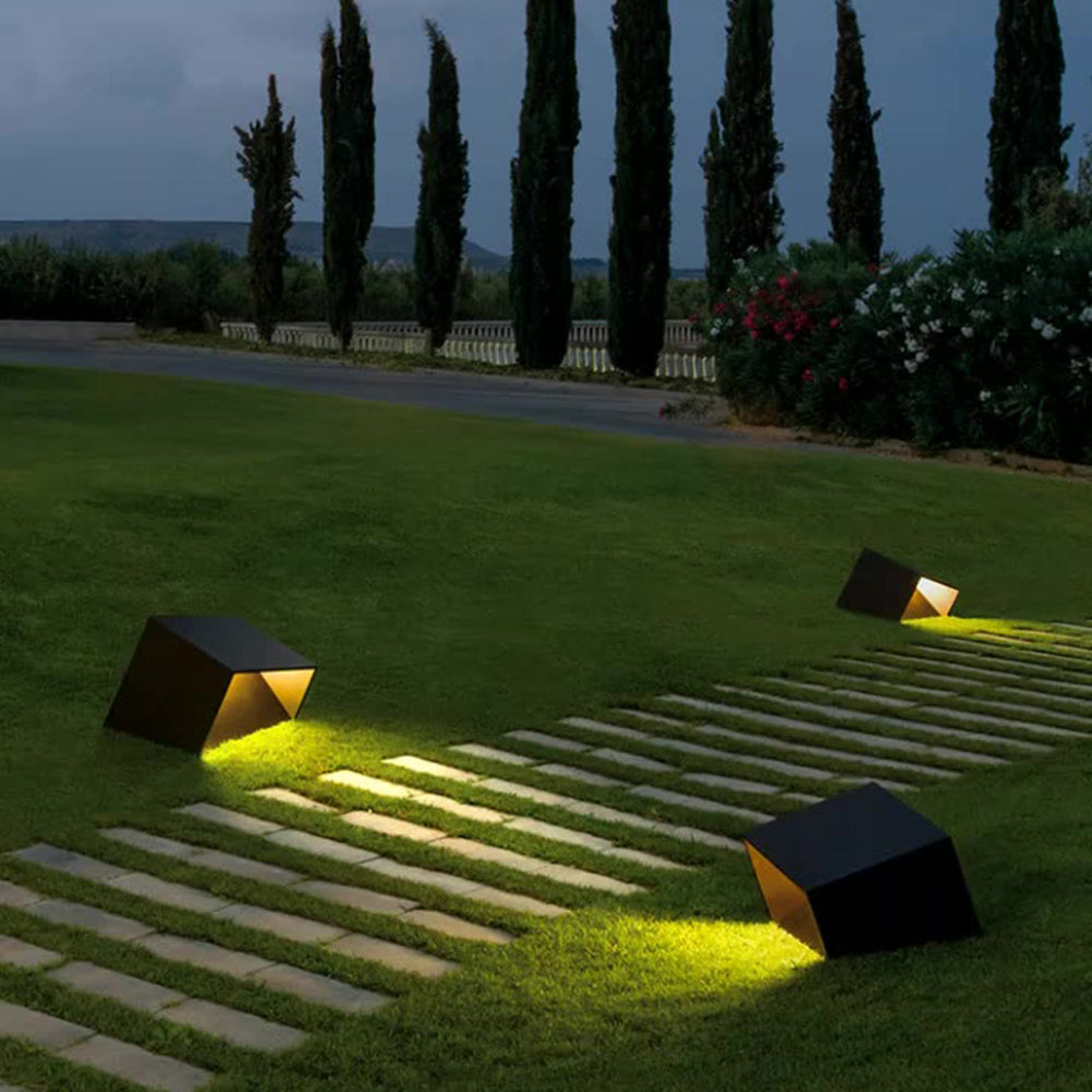 Ray Modern Irregular Metal Acrylic Solar Outdoor Ground Light - Lamp Outdoor