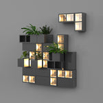 Ray Modern Cube Square Metal Glass Outdoor Wall Lamp - Lamp Outdoor