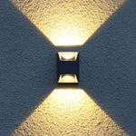 Ray Minimalist Up Down Metal Outdoor Wall Lamp - Lamp Outdoor