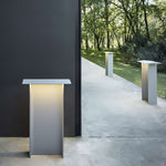 Ray Modern Metal Rectangular Solar Outdoor Path Light - Lamp Outdoor