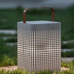 Ray Cuboid Solar/Rechargeable Outdoor Floor Lamp, - Lamp Outdoor