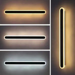 Arisha Minimalist Metal Linear Oval Outdoor Wall Lamp - Letslighting