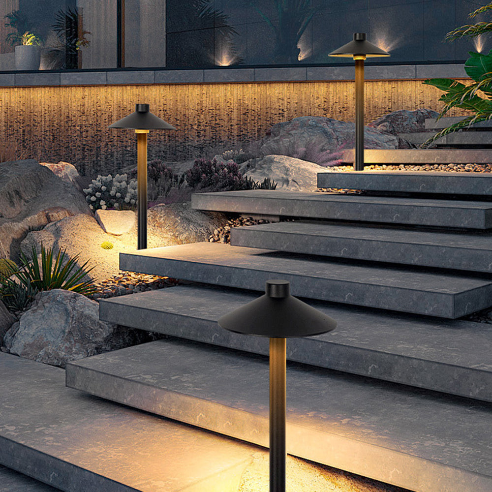 Arisha Metal Cap-Shaped Outdoor Path Light - Letslighting
