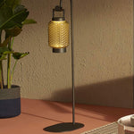 Valentina Vintage Lantern Metal/Glass Outdoor Floor Lamp - Lamp Outdoor