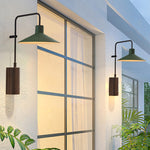Arisha Modern Minimalist Wide Cone Shape Metal Outdoor Waterproof Wall Lamp - Letslighting
