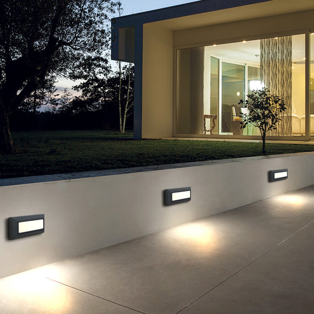 Ray Modern Metal Rectangular Outdoor Deck Step Light - Lamp Outdoor
