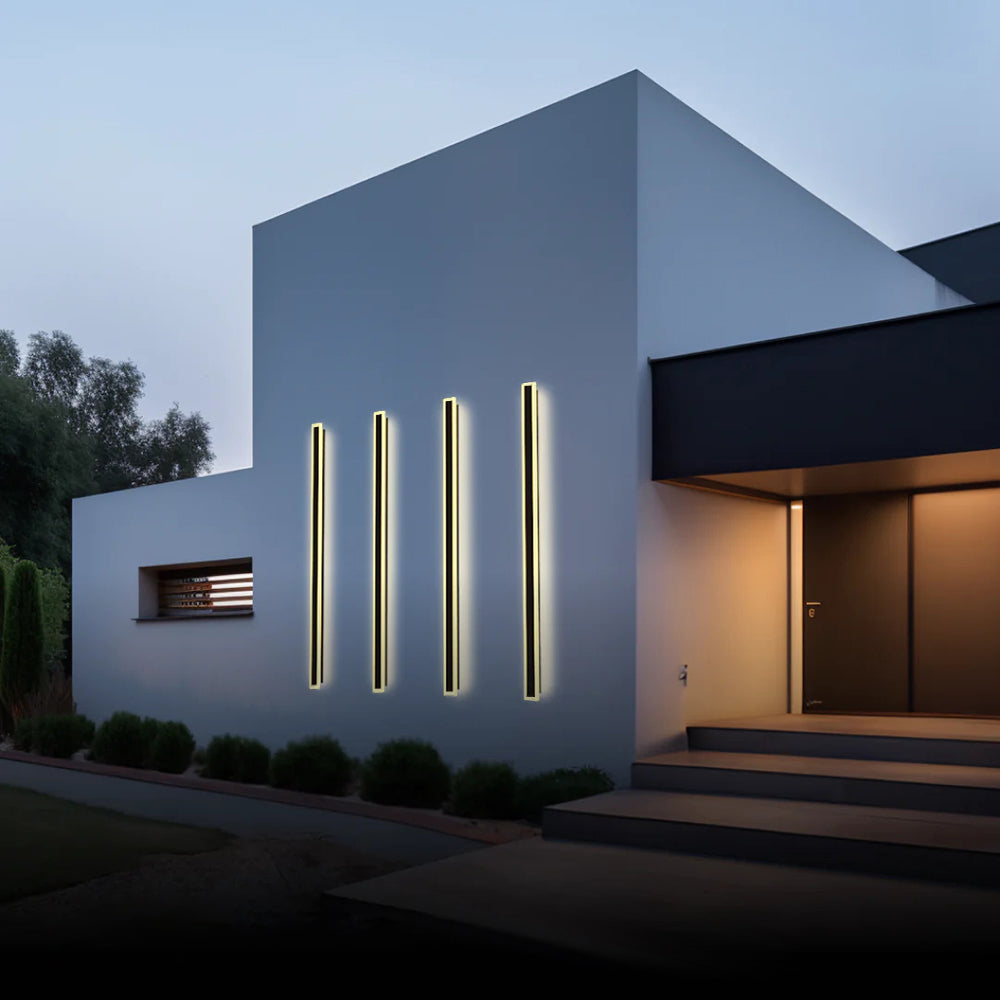 Arisha Radiation Linear Metal Acrylic Outdoor Wall Lamp Garden Corridor - Letslighting
