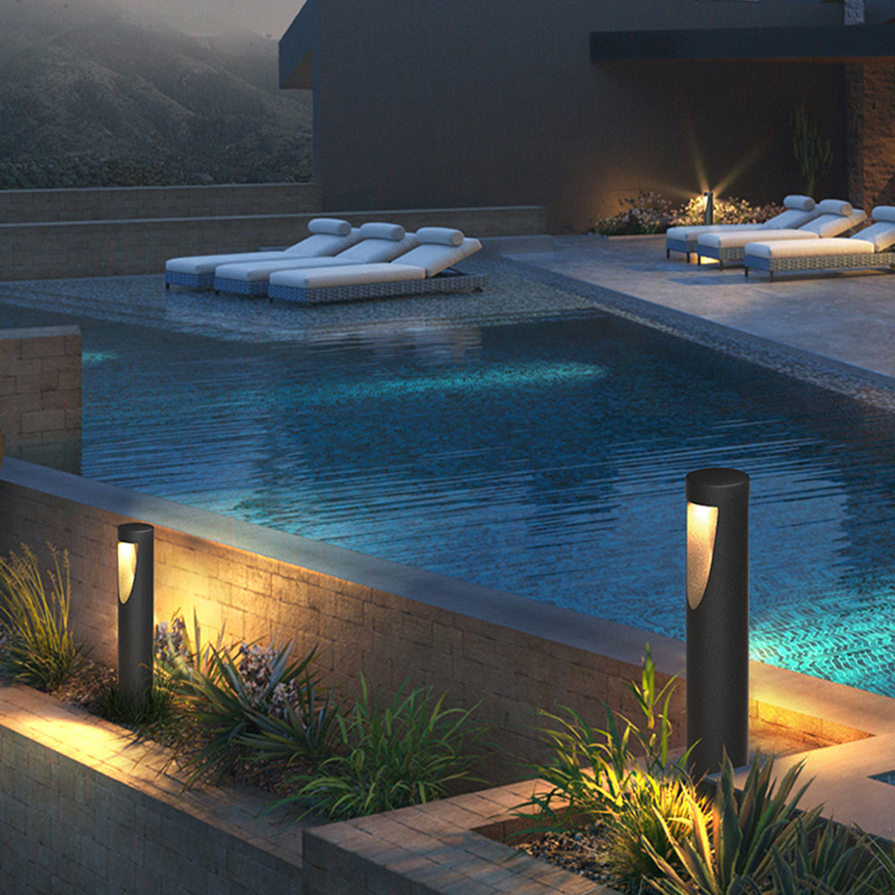 Ray Metal Cylindrical Hollow Outdoor Path Light - Lamp Outdoor