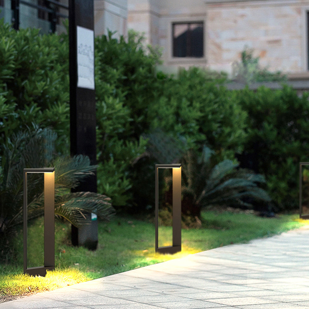 Ray Minimalist Metal Right-angle Shaped Outdoor Path Light - Lamp Outdoor