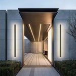 Arisha Sleek Minimalist Rimless Linear Metal Outdoor Wall Light - Letslighting