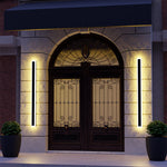 Arisha Radiation Linear Metal Acrylic Outdoor Wall Lamp Garden Corridor - Letslighting