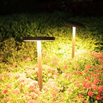 Ray Modern Metal Disc Solar Outdoor Bollard Light - Lamp Outdoor