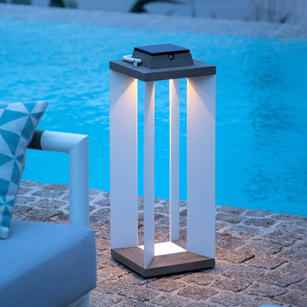 Ray Rectangular Solar Outdoor Floor Lamp - Lamp Outdoor