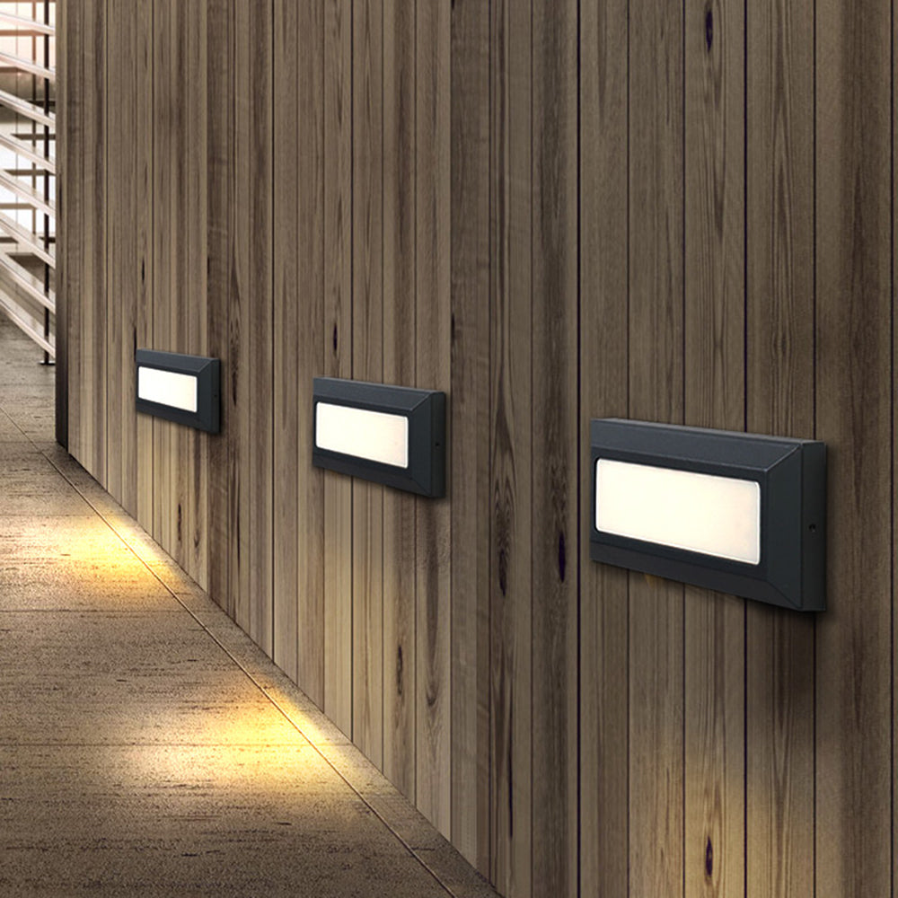 Ray Modern Metal Rectangular Outdoor Deck Step Light - Lamp Outdoor
