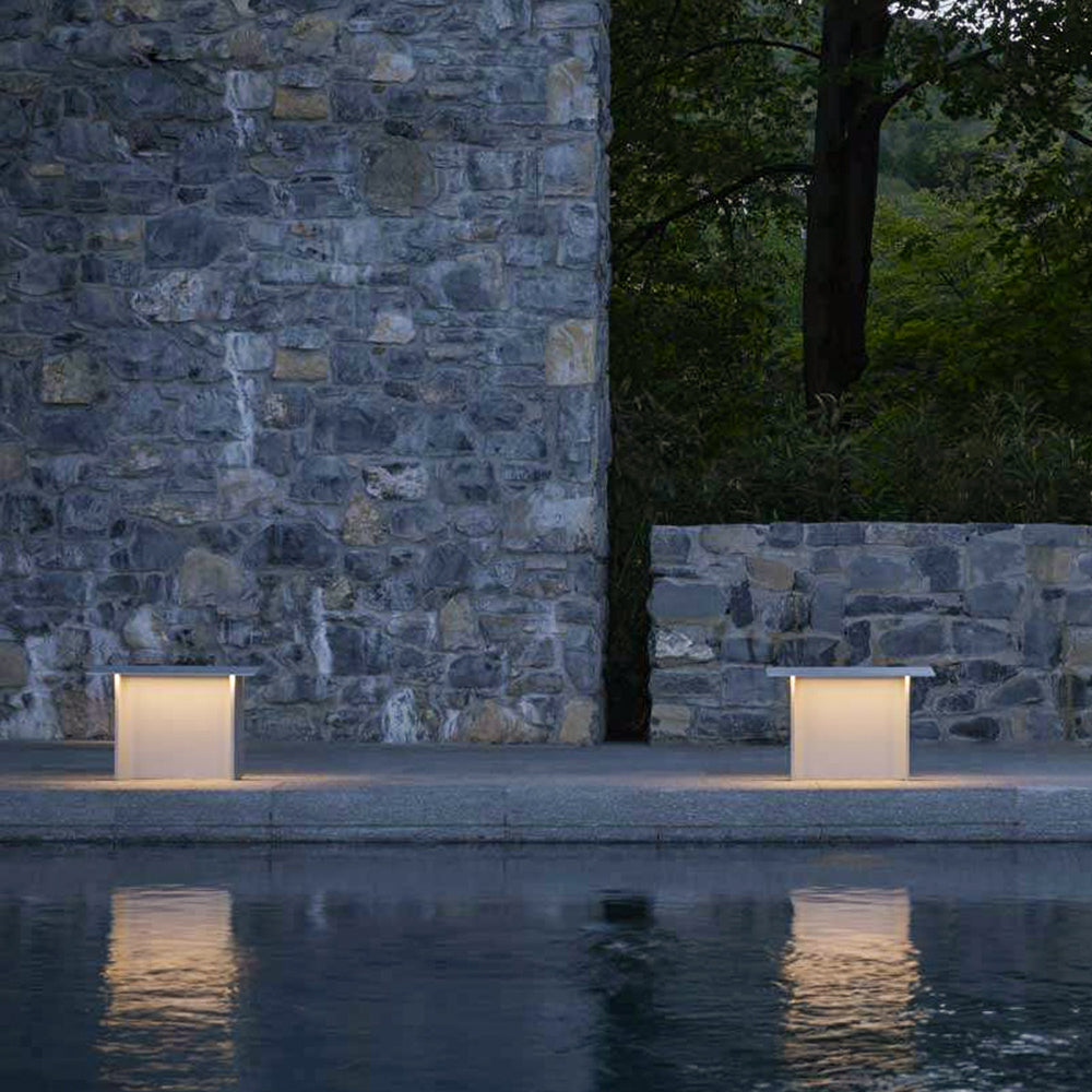 Ray Modern Metal Rectangular Solar Outdoor Path Light - Lamp Outdoor