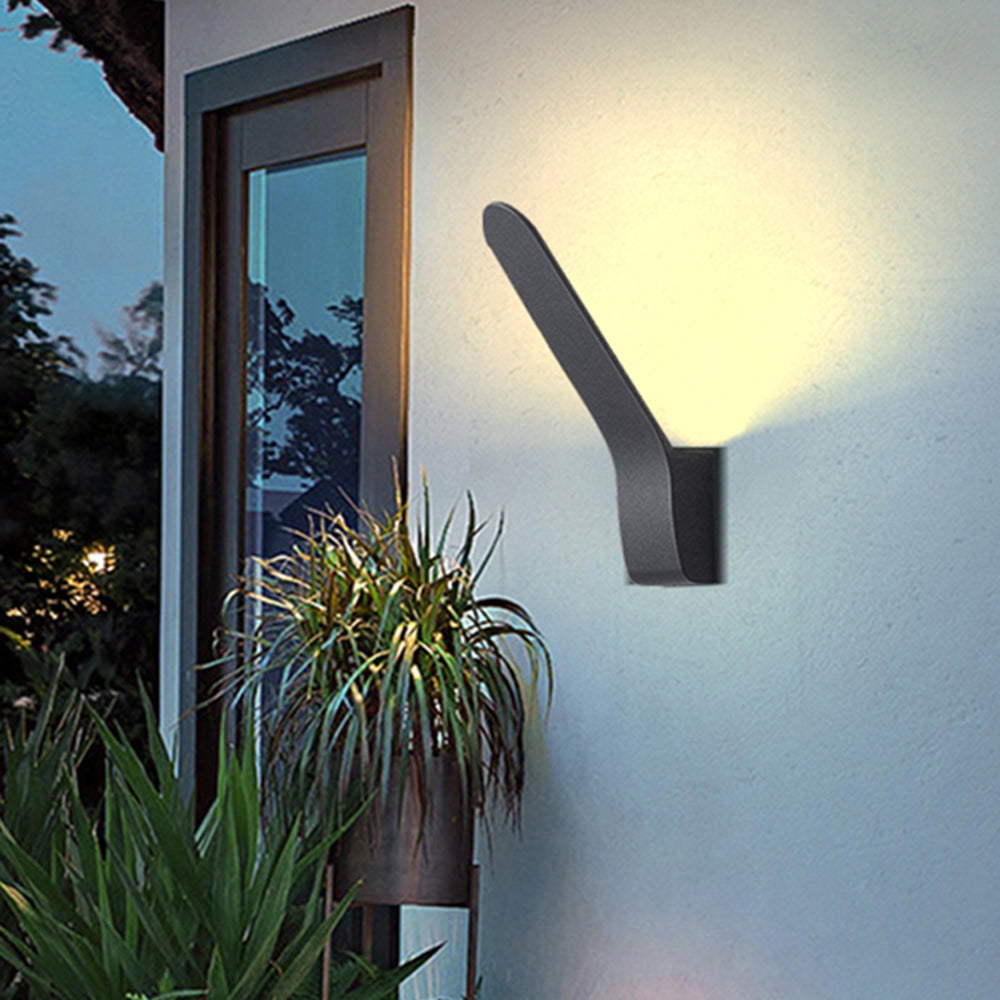 Ray Minimalist Tilt Linear Metal Outdoor Wall Lamp - Lamp Outdoor