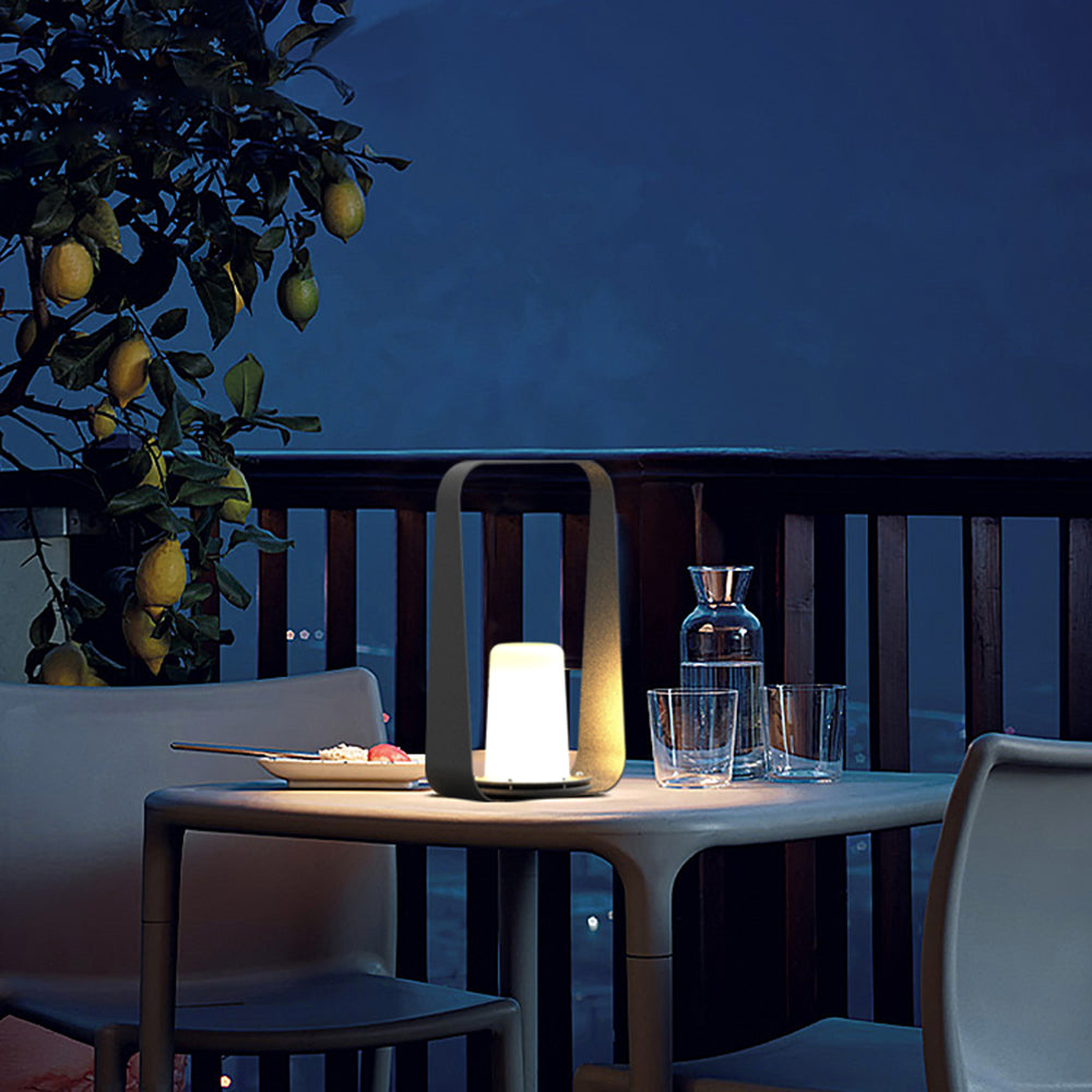 Ray Minimalist Portable Rechargeable Lamp de Table Coffee/Gray - Lamp Outdoor