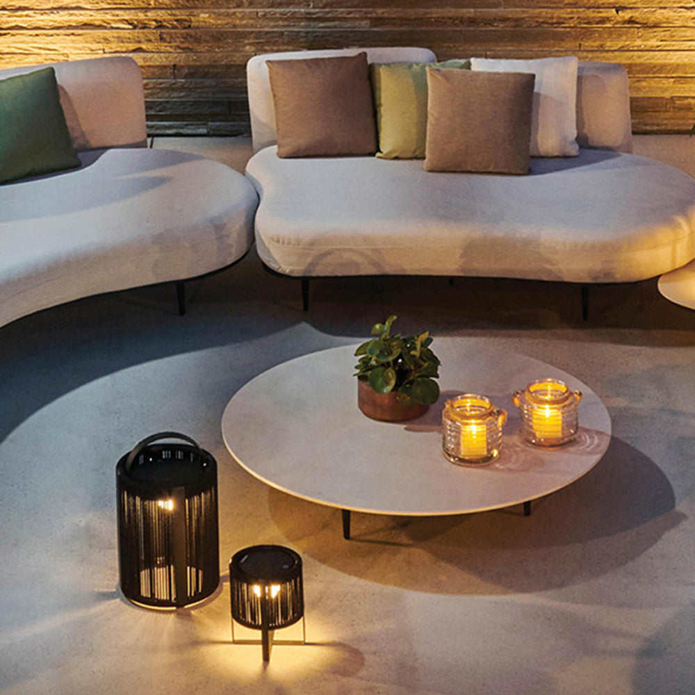 Ray Minimalist Cylinder Solar Outdoor Floor Lamp - Lamp Outdoor