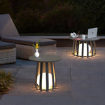 Ray Table Metal Outdoor Solar Floor Lamp Hardwired Solar - Lamp Outdoor