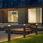 Ray Modern Metal Cylinder Outdoor Path Light - Lamp Outdoor