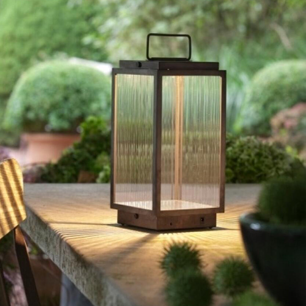 Ray Minimalist Cuboid Outdoor Floor Lamp Hardwired - Lamp Outdoor