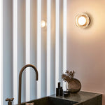 Valentina Modern Mini Bubble Metal/Glass Outdoor Wall Lamp, Transparent - Letslighting