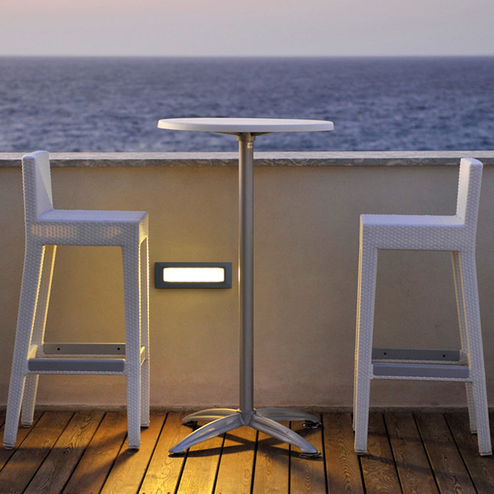 Ray Modern Metal Rectangular Outdoor Deck Step Light - Lamp Outdoor