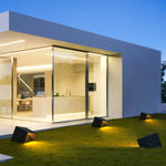 Ray Modern Irregular Metal Acrylic Solar Outdoor Ground Light - Lamp Outdoor