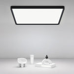 Ara Modern Flat Square Black Metal Flush Mount Ceiling Lights - Lamp Outdoor