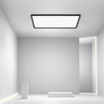 Ara Modern Flat Square Black Metal Flush Mount Ceiling Lights - Lamp Outdoor